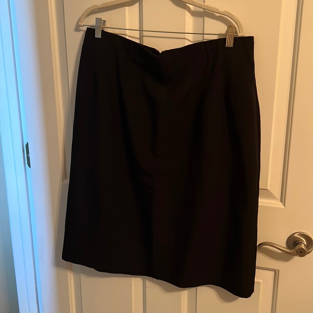 Straight cut black skirt